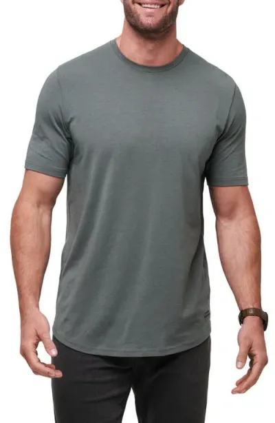 Travismathew Cloud Crewneck T-shirt In Dark Olive