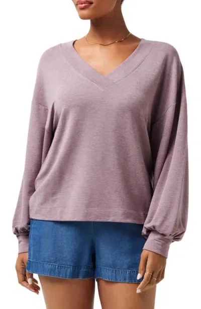 Travismathew Cloud French Terry Pullover Sweatshirt In Heather Moonscape