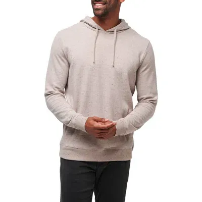 Travismathew Cloud Waffle Knit Hoodie In Oxford Tan