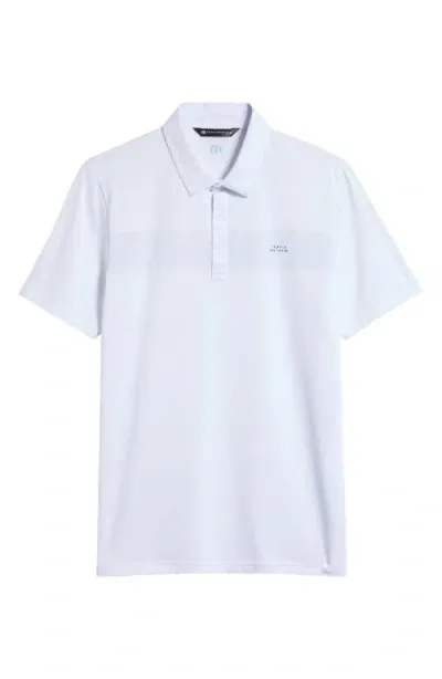 Travismathew Deck Navigator Chest Stripe Polo In White