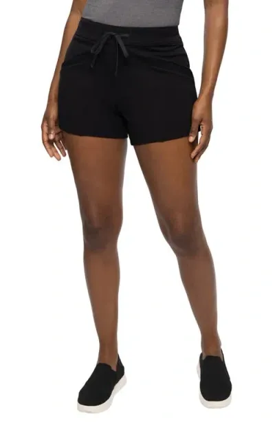 Travismathew Friday Ponte Shorts In Black