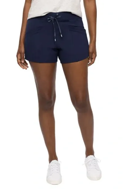 Travismathew Friday Ponte Shorts In Navy