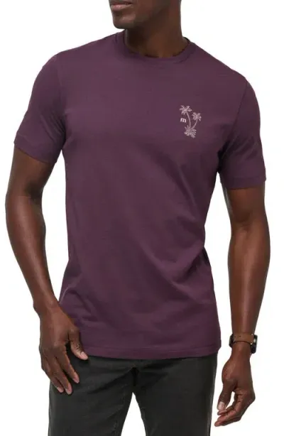 Travismathew Island Gem Cotton Graphic T-shirt In Plum