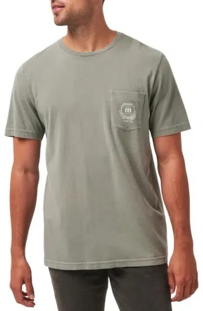 Travismathew Local Favorite Patch Pocket Graphic T-shirt In Dark Olive