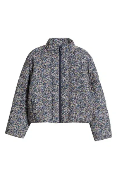 Travismathew Mont Blanc Floral Jacket In Cream Blue Multi