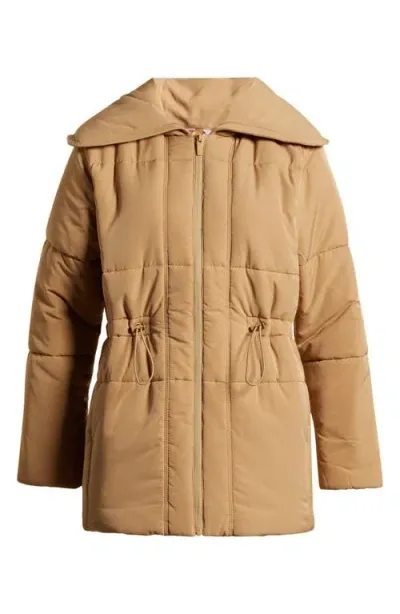 Travismathew Mont Blanc Puffer Jacket In Tigers Eye