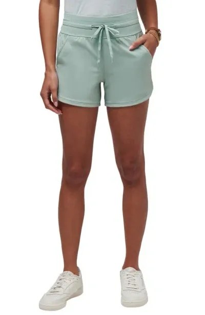 Travismathew Moveknit Drawstring Shorts In Jade