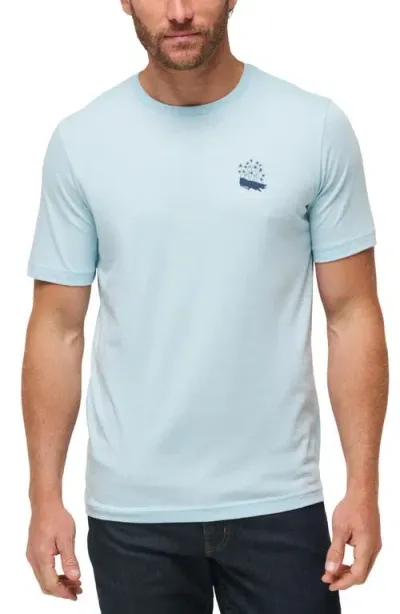 Travismathew Our Spot Graphic T-shirt In Dream Blue