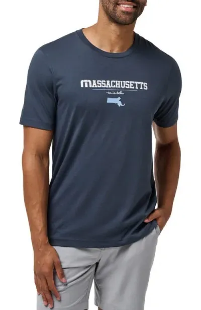 Travismathew Personal Best Cotton Graphic T-shirt In Blue Nights