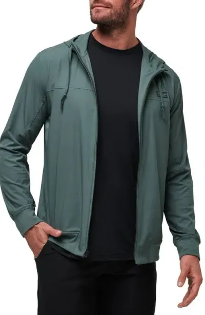 Travismathew Wanderlust Hooded Jacket In Balsam Green