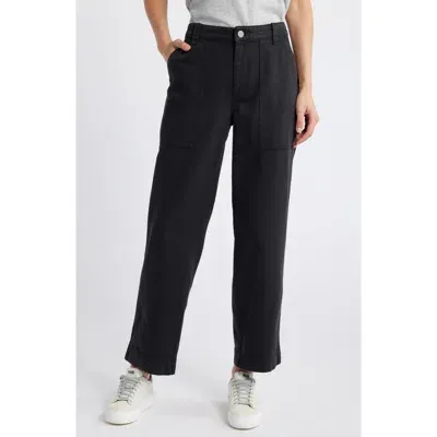 Treasure & Bond Cotton Blend Utility Pants In Black