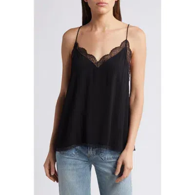 Treasure & Bond Lace Trim Camisole In Black