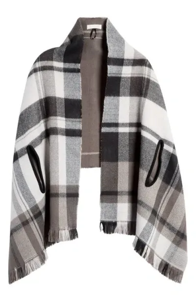 Treasure & Bond Plaid Convertible Scarf In Multi