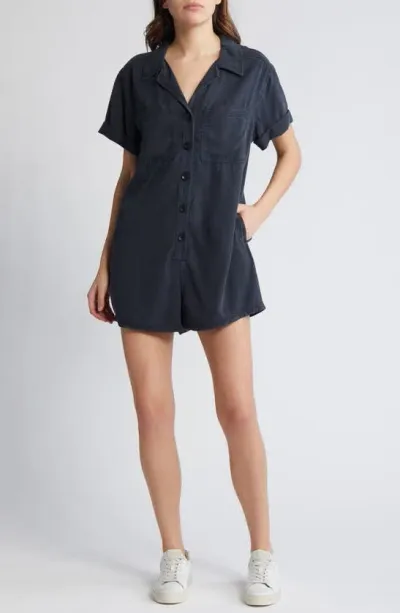 Treasure & Bond Utility Romper In Black