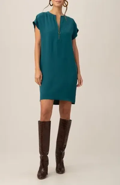 Trina Turk Hasil Zip Shift Dress In Victoria Lake