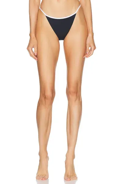 Tropic Of C Rio Bikini Bottom In Black & White Compression