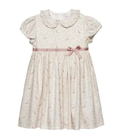 Trotters Kids' Cotton Olivia Owl Dress In White