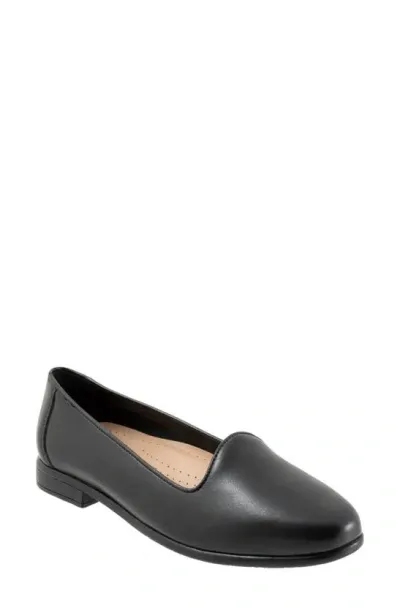 Trotters Liz Lux Flat In Black