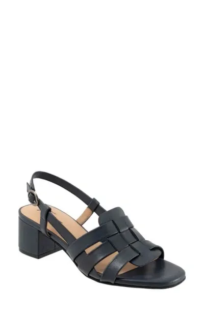 Trotters Luna Slingback Sandal In Navy