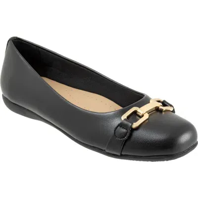 Trotters Sadie Flat In Black