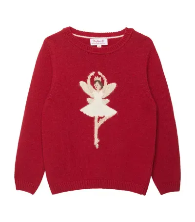 Trotters Kids' Wool-blend Fairy Sweater In Red