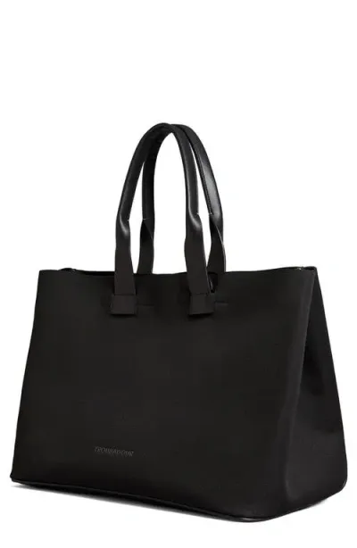 Troubadour Logo Top-handle Tote In Black