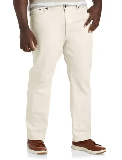 True Nation Garment Dyed Stretch Twill Pants In Sea Salt