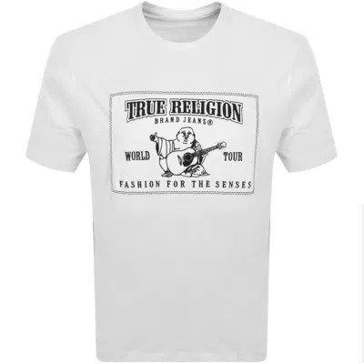 True Religion Relaxed Applique Logo T Shirt White