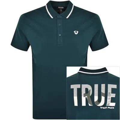 True Religion Tr Polo T Shirt Green