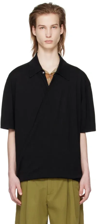 T/sehne Ssense Exclusive Black Polo