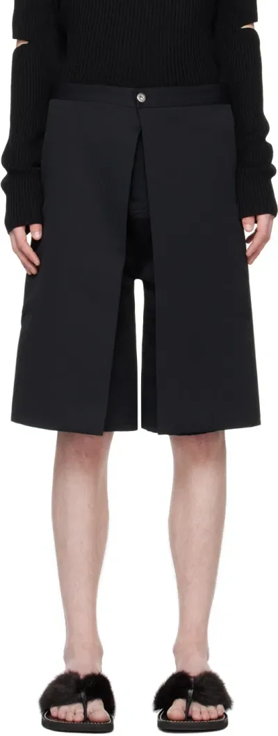 T/sehne Ssense Exclusive Black Shorts