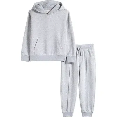 Tucker + Tate Kids' Fleece Hoodie & Joggers Set In Grey Soft Heather