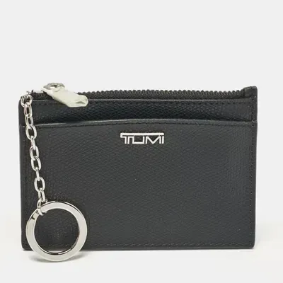 Pre-owned Tumi Black Leather Sinclair Slim Card Case