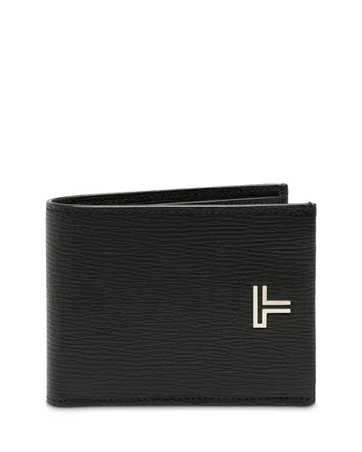 Tumi Turin Double Billfold Wallet In Black Pebble