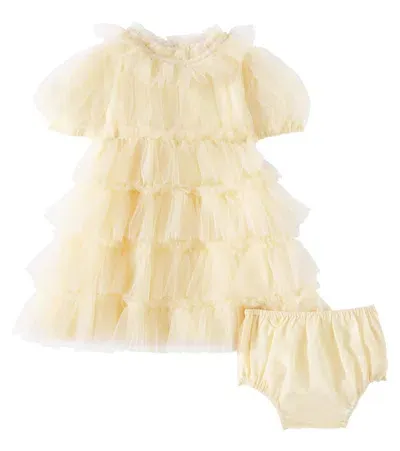 Tutu Du Monde Baby Annabelle Tulle Dress And Bloomers Set In Yellow