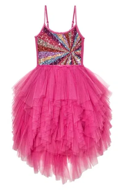 Tutu Du Monde Kids' Magical Spectrum Tutu Party Dress In Super Pink