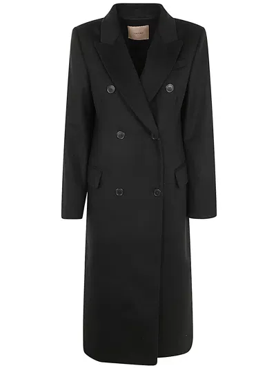 Twinset Coat In Black