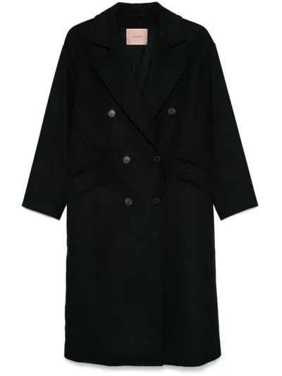 Twinset Coat In Schwarz