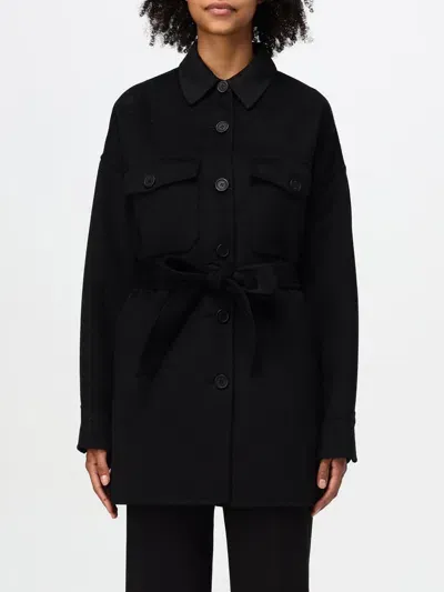 Twinset Coat  Woman Color Black In Schwarz