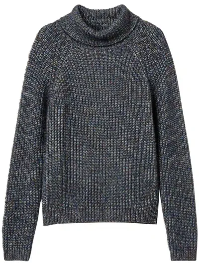 Twinset Cotton-blend Jumper In Blue