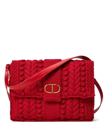 Twinset Emma Shoulder Bag In Red