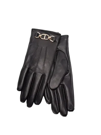 Twinset Gloves In Black  