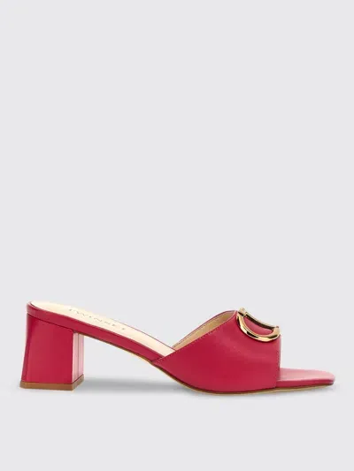 Twinset Heeled Sandals  Woman In Fuchsia