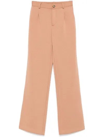 Twinset Jersey Trousers In Pink