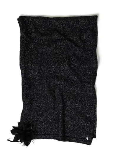 Twinset Knitted Scarf In Black