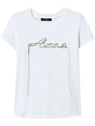 Twinset Logo-embellished T-shirt In White