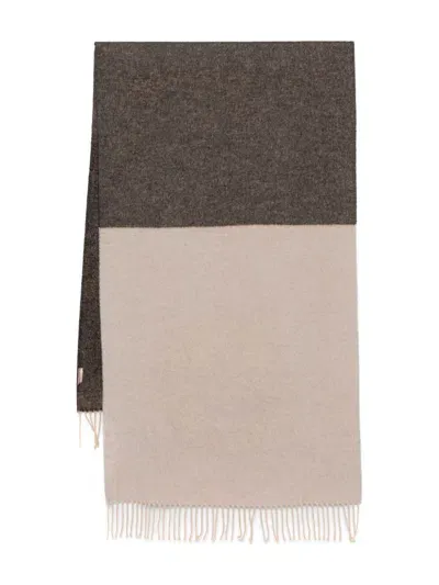 Twinset Logo-embossed Scarf In Neutrals