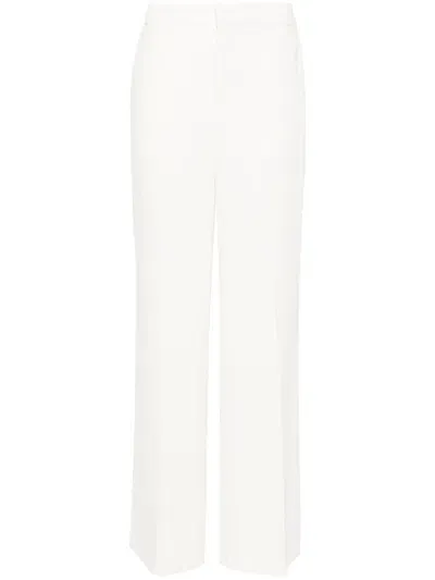 Twinset Mid-rise Palazzo Pants In Neutrals