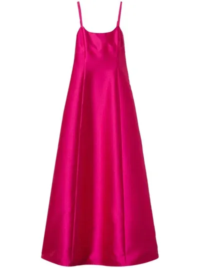 Twinset Mikado Twill Gown In Pink