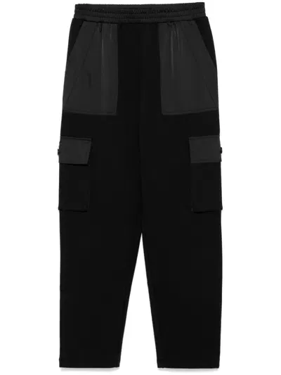 Twinset Panelled Cargo Pants In Black